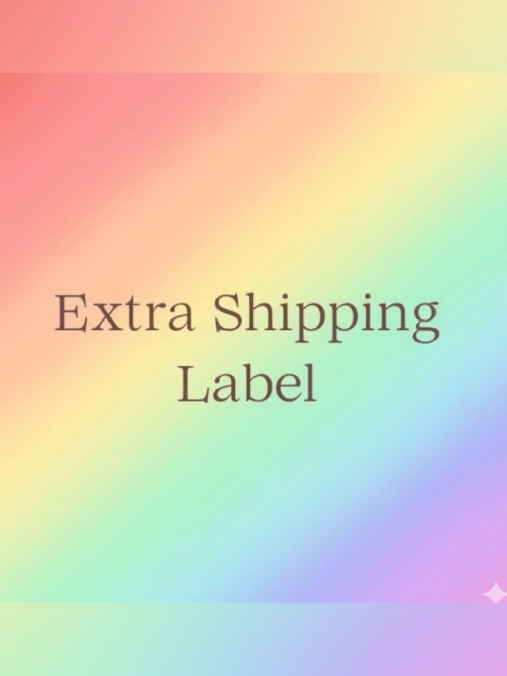 Extra Shipping Label for Purchases over 5 Pounds